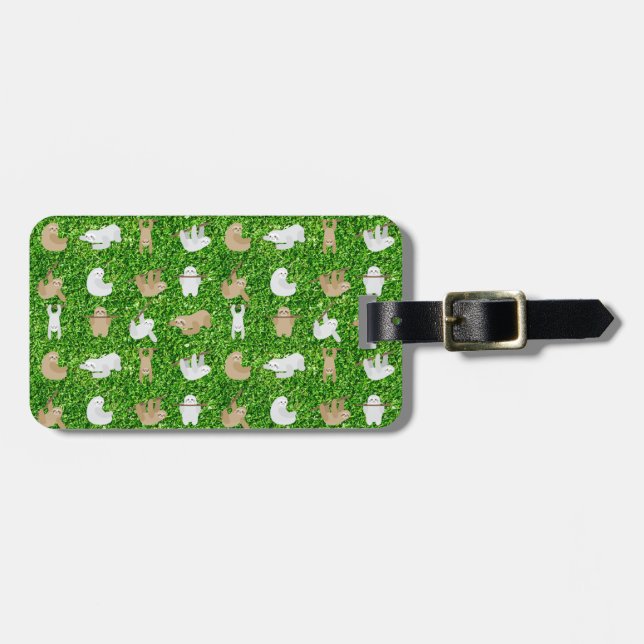 funny sloths luggage tag (Front Horizontal)