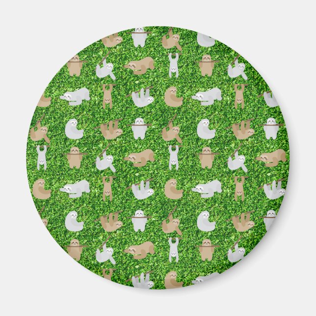 funny sloths magnet (Front)