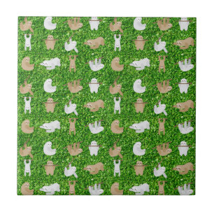 funny sloths tile