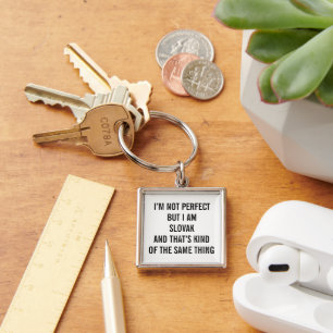 Funny Slovakia Pride I Am Slovak Key Ring