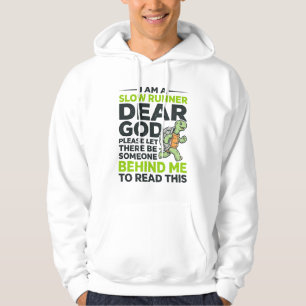 Funny Slow Runner Turtle Quote Vintage Engraving D Hoodie