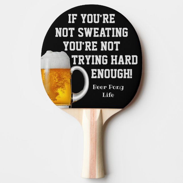 Funny Smack Talk Beer Ping Pong Paddle (Front)