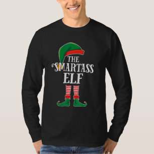 Funny Smartass Elf Family Group Matching Christmas T-Shirt