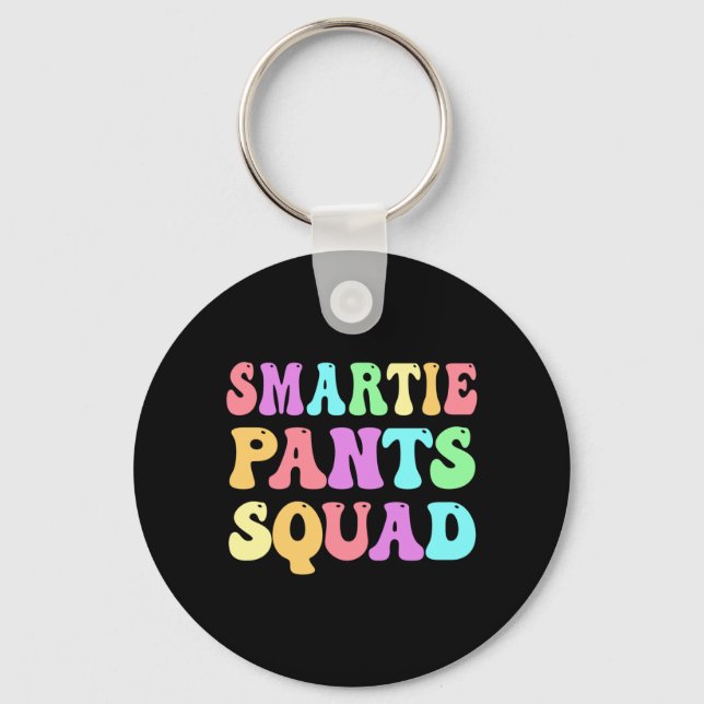 Funny Smartie Pants Squad S Technology Graduation Key Ring (Front)