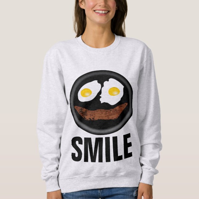 Funny SMILE BACON & EGGS T-Shirts (Front)