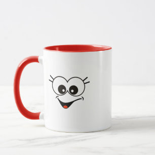 Funny, Smiley Face Mug