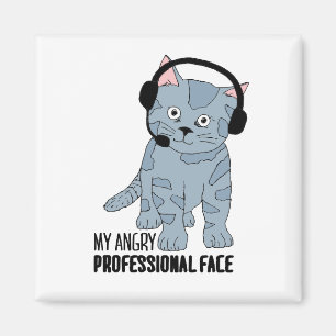 Funny Smiling Cat Professional Epic Sarcastic Magnet