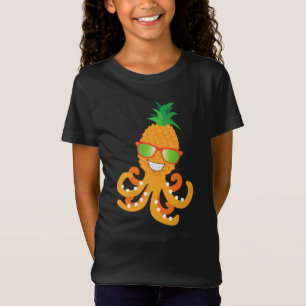 FUNNY SMILING EXOTIC TROPICAL PINEAPPLE OCTOPUS T- T-Shirt