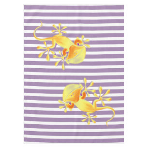 Funny Smiling Gecko + your background & ideas Tablecloth