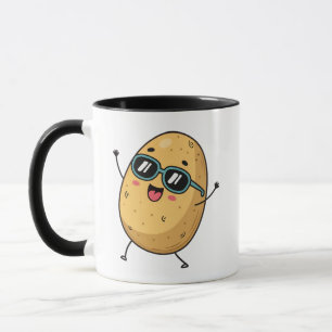 Funny Smiling Potato Mug – Cute & Silly Cartoon Co