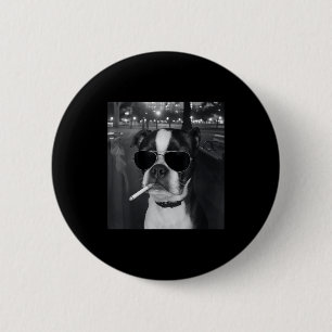 Funny Smoking Dog Meme Cigarette Gen Z Meme Dog Lo 6 Cm Round Badge