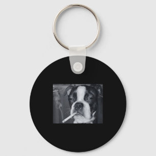 Funny Smoking Dog Meme Cigarette Gen Z Meme Dog Lo Key Ring
