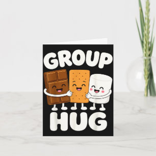 Funny s'mores marshmallow campfire card