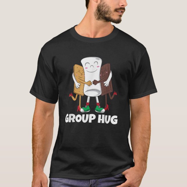 Funny Smores Marshmallow Chocolate Camping Group H T-Shirt (Front)