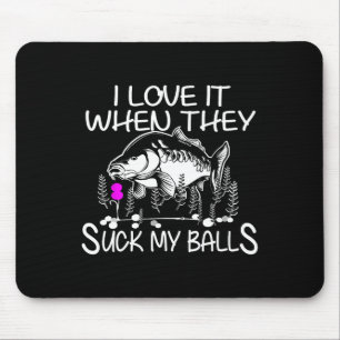 Funny Smutty Fisher Carp Fishing Mouse Mat