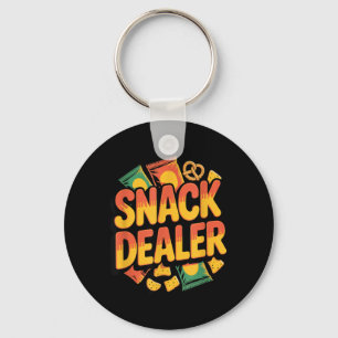 Funny Snack Dealer Sarcastic Foodie Junk Food Key Ring