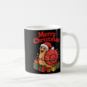 Funny Snail Santa Hat Animals Lovers Ugly Christma Coffee Mug