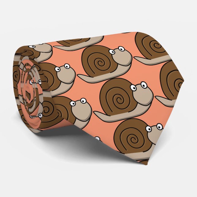 funny snail tie (Rolled)
