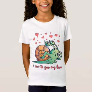 Funny Snail Valentine Running T-Shirt
