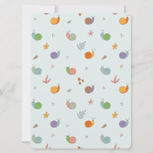 Funny snails holiday card