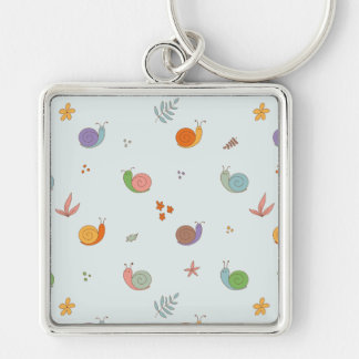 Funny snails key ring