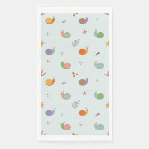 Funny snails napkin
