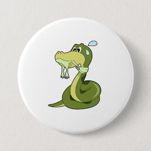 Funny Snake 7.5 Cm Round Badge