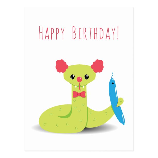 Snake Birthday Cards | Zazzle UK