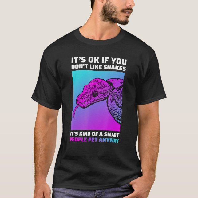 Funny Snake Lover Python Boa Cornsnake T-Shirt (Front)