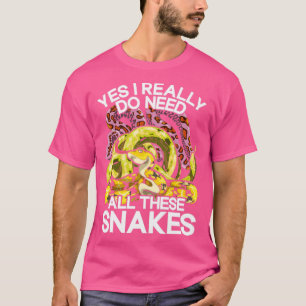 Funny Snake Owner Pet Animal Reptile Snake T-Shirt