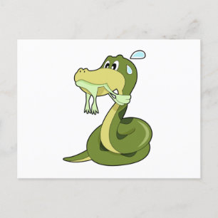 Funny Snake Postcard
