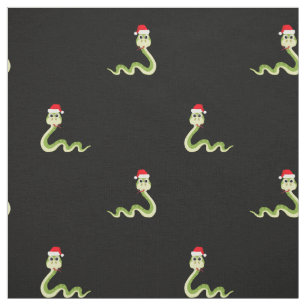 Funny Snake Santa Claus Hat Merry Christmas Xmas Fabric