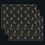 Funny Snake Santa Claus Hat Merry Christmas Xmas Wrapping Paper Sheet<br><div class="desc">If you want to have something unique and different for this Christmas,  this funny pattern may be the ideal option. With a black background on which the green snakes stand out with a red Santa hat. Great for men,  women and children in the month of December.</div>