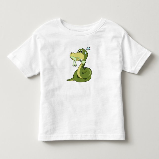 Funny Snake Toddler T-Shirt (Front)