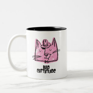 Funny Snarky Bad Cattitude Cat Mug