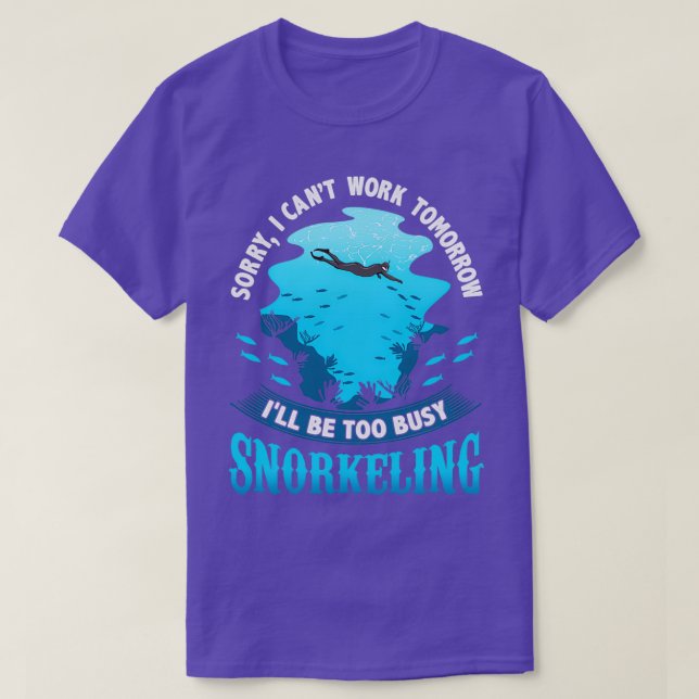 Funny Snorkelling Lover Snorkel Fan Scuba Diving T-Shirt (Design Front)