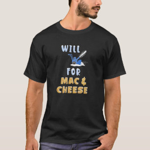 Funny Snow Blower Mac & Cheese Lover Snow Blowing T-Shirt