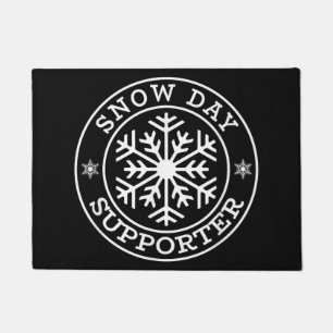 Funny Snow Day Supporter Teacher Student Winter Sn Doormat