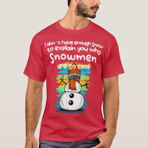 Funny Snow Man with Mask T-Shirt