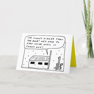 Funny Snow Prank Practical Joke Holiday Card