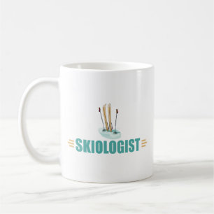 Funny Snow Skiing Coffee Mug