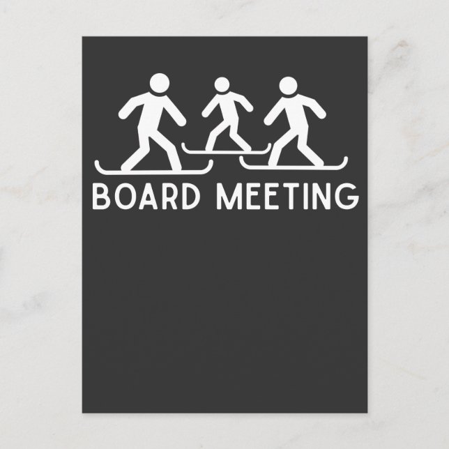 Funny Snowboard Quote Snowboarding Snow Sport Joke Postcard (Front)