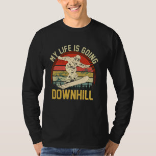 Funny Snowboarding Art For Men Women Snowboard Sno T-Shirt