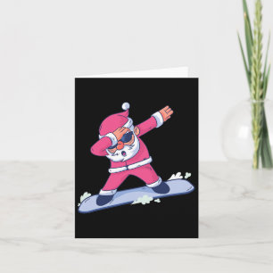 Funny Snowboarding Gift Christmas Snowboard Apress Card
