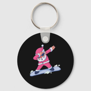 Funny Snowboarding Gift Christmas Snowboard Apress Key Ring