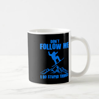 Funny Snowboarding Gift Men Women Cute Snowboarder Coffee Mug