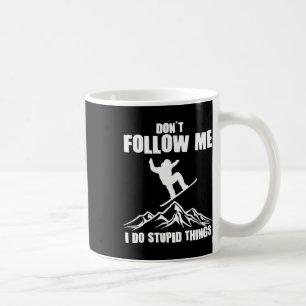 Funny Snowboarding Gift Men Women Cute Snowboarder Coffee Mug