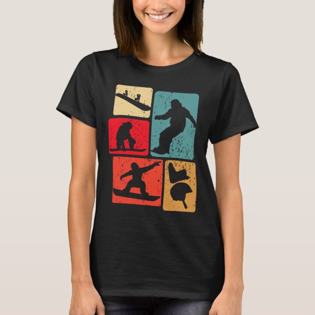 Funny Snowboarding Lover Snowboarder Winter Sports T-Shirt (Front)