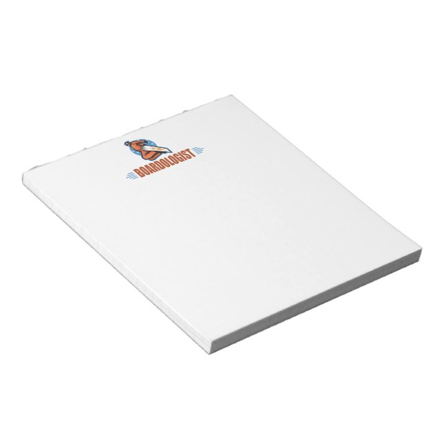 Funny Snowboarding Notepad (Angled)