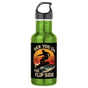 Funny Snowboarding - See You On The Flip Side 532 Ml Water Bottle